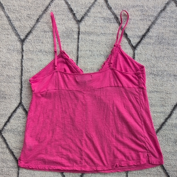 Vintage Betsey Johnson Pink Ruffle Cami SZ LG Y2K - Picture 2 of 11
